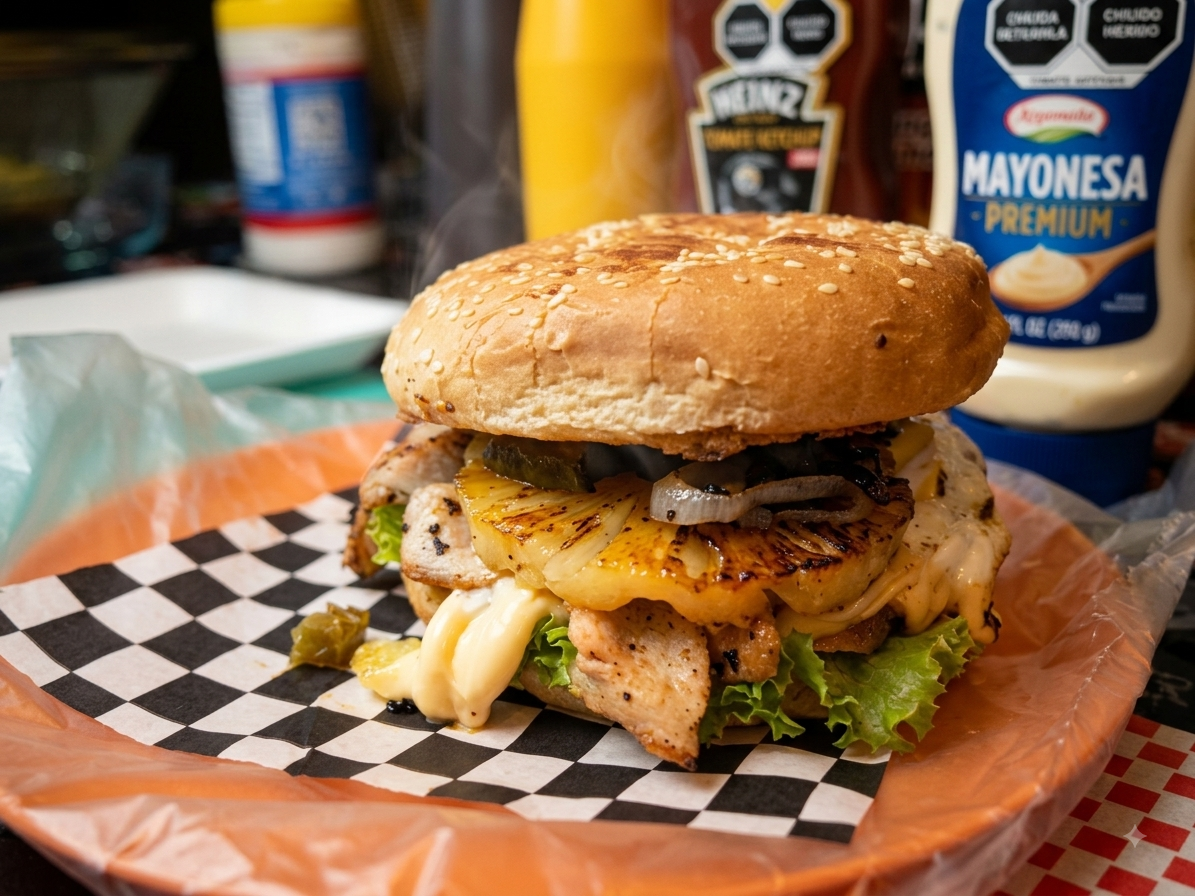 Hamburguesa Hawaiana